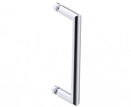 Kartners 1887508-33 SEVILLE 8" Single Shower Door Handle- Titanium 