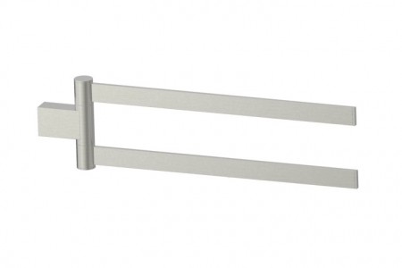 Kartners 232111-81 BERLIN Double Towel Bar 18" Swivel Brushed Nickel