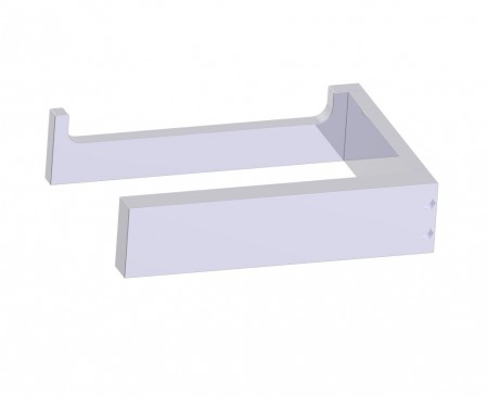 Kartners 232151SB-81 BERLIN Tissue Holder (Solid Back) Brushed Nickel