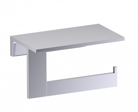 Kartners 232159-1-33 BERLIN Shelf w/ Tissue Holder Titanium 