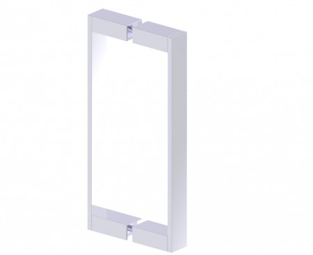 Kartners 2327812-33 BERLIN 12" Double Shower Door Handle Titanium 