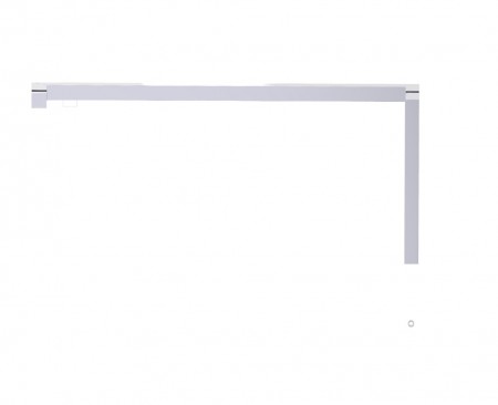 Kartners 24870624-33 LONDON 6"x24" Offset Shower Door Handle Titanium 