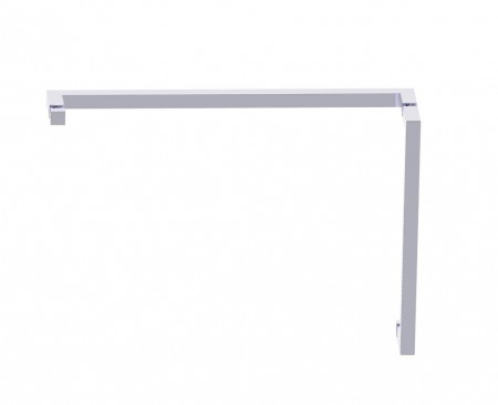 Kartners 24871218-33 LONDON 12"x18" Offset Shower Door Handle Titanium 