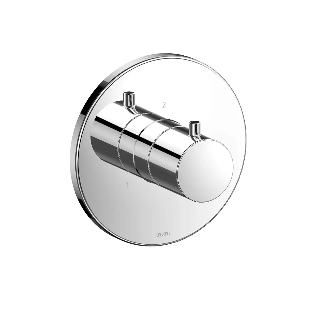 TOTO TBV01104U#CP Three Way Round Diverter Trim Polished Chrome