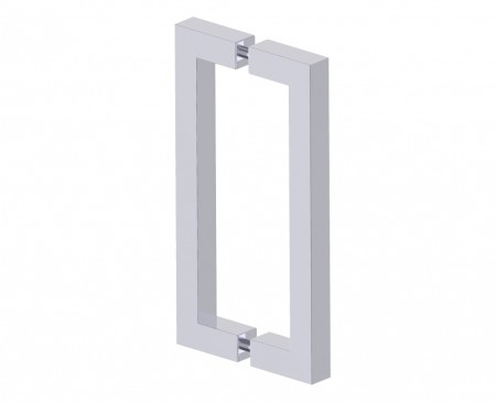 Kartners 2487808-33 LONDON 8" Double Shower Door Handle Titanium 