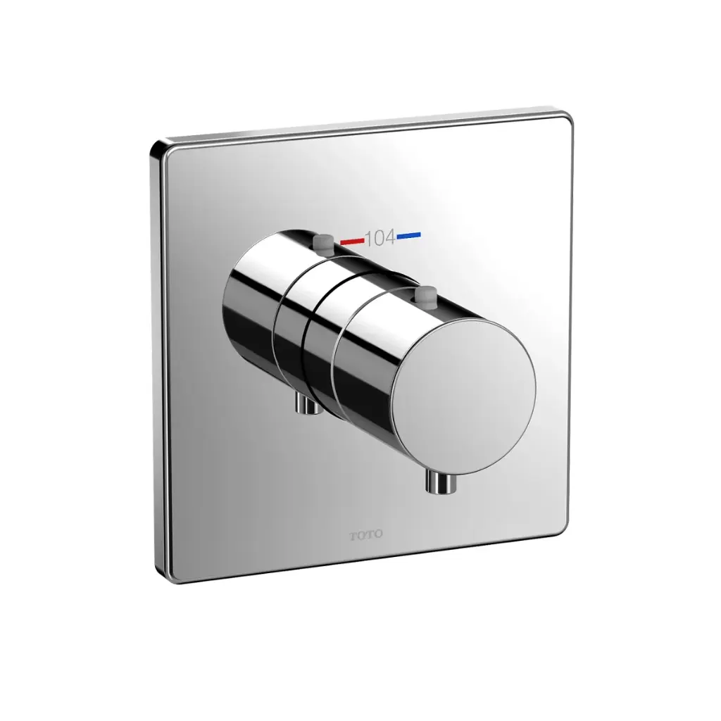 TOTO TBV02401U#CP Thermostatic Mixing Valve Square Trim Polished Chrome