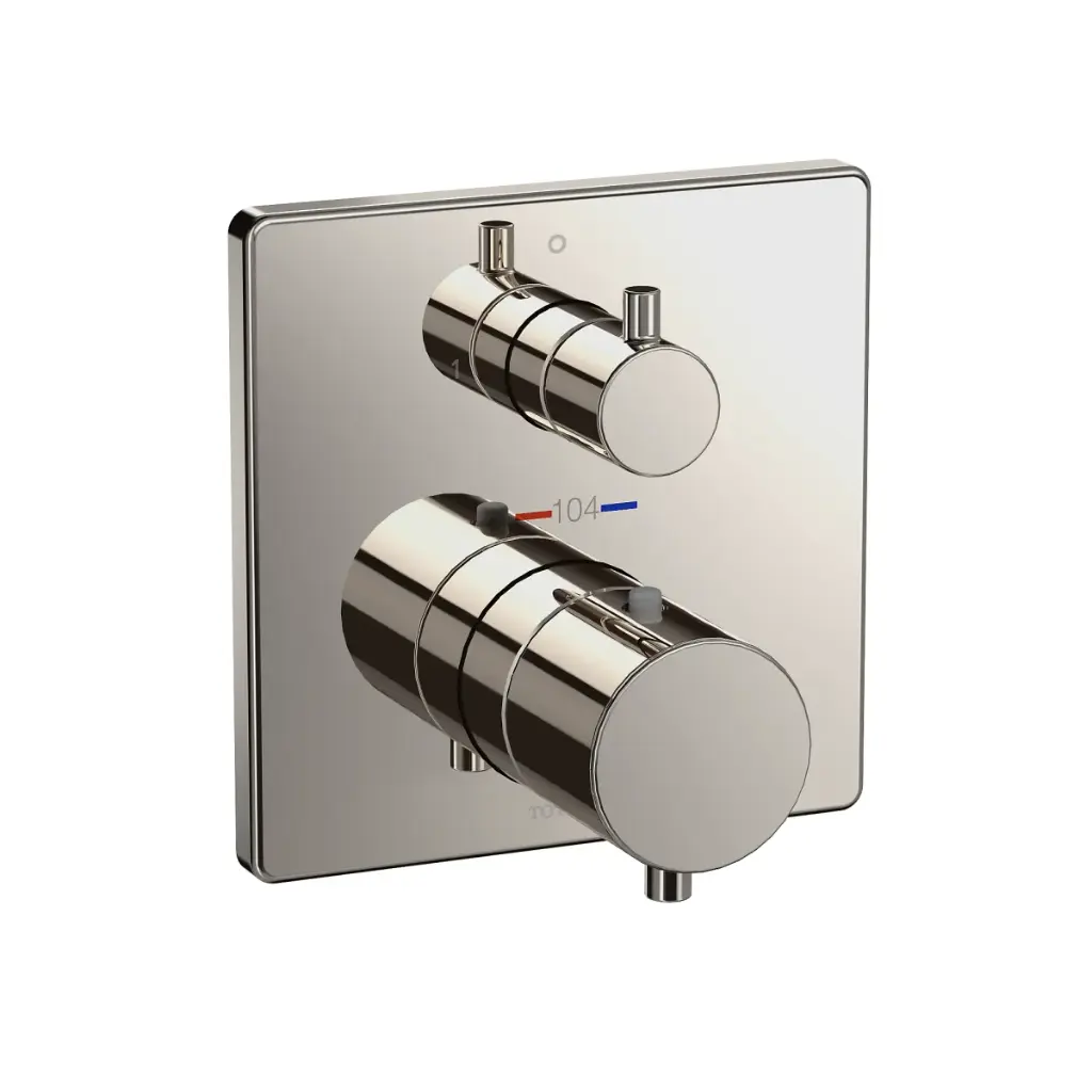 TOTO TBV02404U#PN Thermostatic Mixing Valve with Two Way Diverter Trim Polished Nickel
