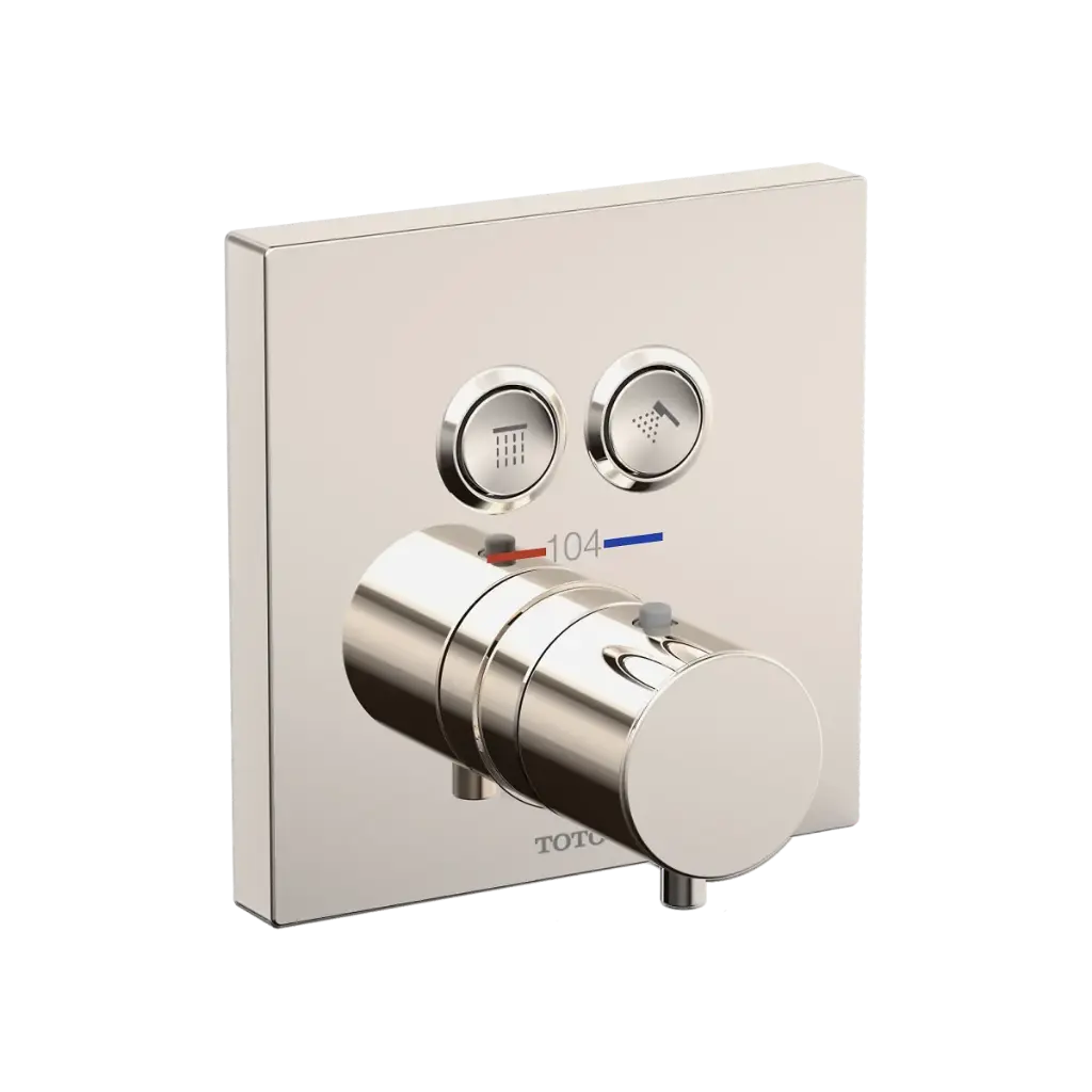 TOTO TBV02406U#PN Thermostatic Mixing Valve Two Function Trim Polished Nickel