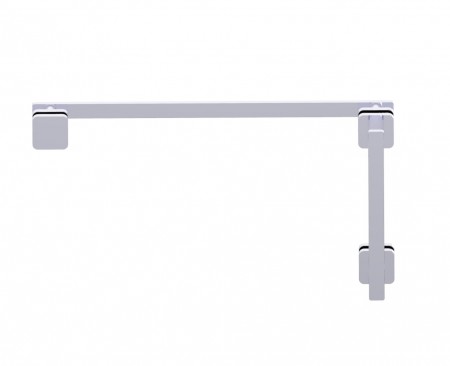 Kartners 25470818-33 Milan 8"x18" Offset Shower Door Handles Titanium 