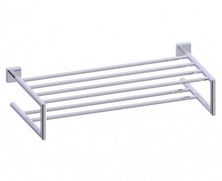 Kartners 262442-81 MADRID Double Towel Shelf 21"- Brushed Nickel