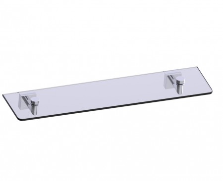 Kartners 262671-81 MADRID Glass Shelf 21"- Brushed Nickel