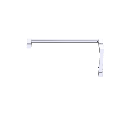 Kartners 27770618-81 LISBON 6"x18" Offset SHower Door Handle Brushed Nickel 