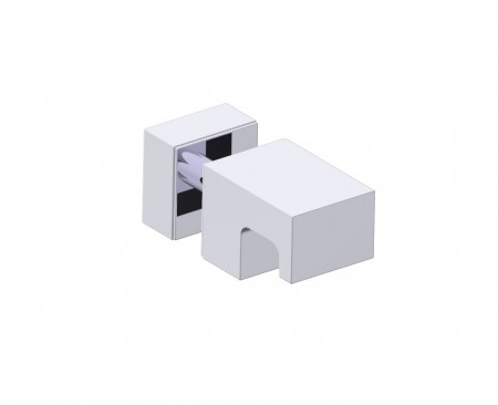 Kartners 2777501-33 LISBON Single Shower Door Handle Knob- Titanium 