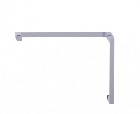 Kartners 28871218-33 Munich 12"x18" Offset Shower Door Handles Titanium 