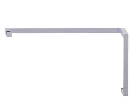 Kartners 28871224-81 Munich 12"x24" Offset Shower Door Handles Brushed Nickel 