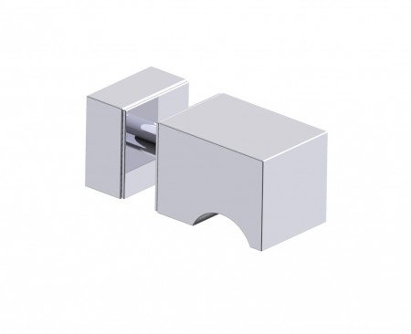 Kartners 2887501-33 MUNICH -Shower Door Handle Knob- Titanium 