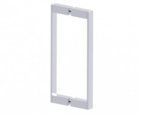 Kartners 2887812-33 MUNICH 12" Double Shower Door Handle- Titanium 