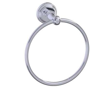 Kartners 322460-75 FLORENCE Towel Ring Unlacquered Brass