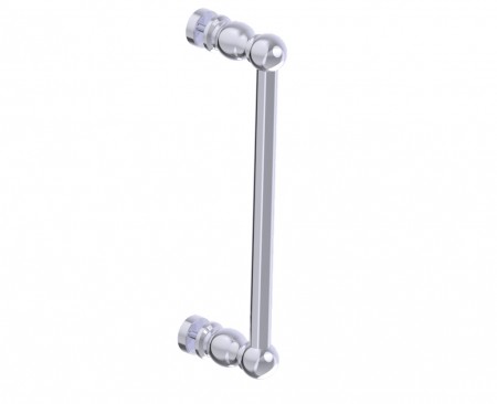 Kartners 3227512-81 FLORENCE 12" Single Shower Door Handle- Brushed Nickel