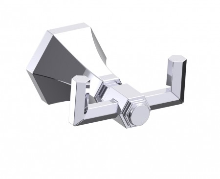 Kartners 342132-33 PISA Double Robe Hook- Titanium 