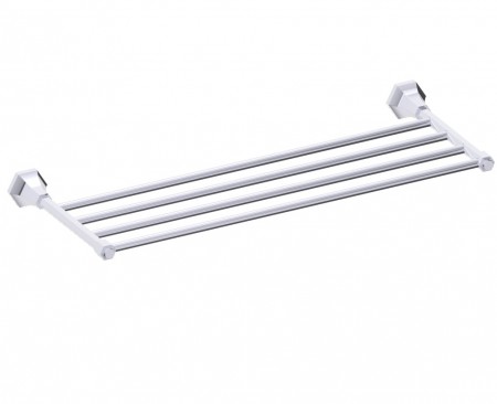 Kartners 342440-33 PISA Towel Shelf- Titanium 