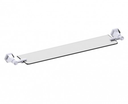 Kartners 342671-33 PISA Glass Shelf- Titanium 