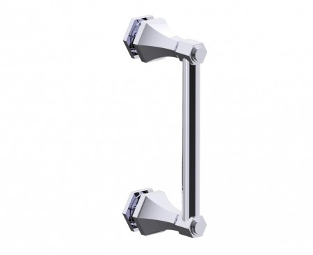 Kartners 3427508-81 PISA Shower Door Handle 8"- Brushed Nickel