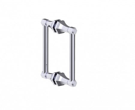Kartners 3427808-33 PISA Double Shower Door Handle 8"- Titanium 