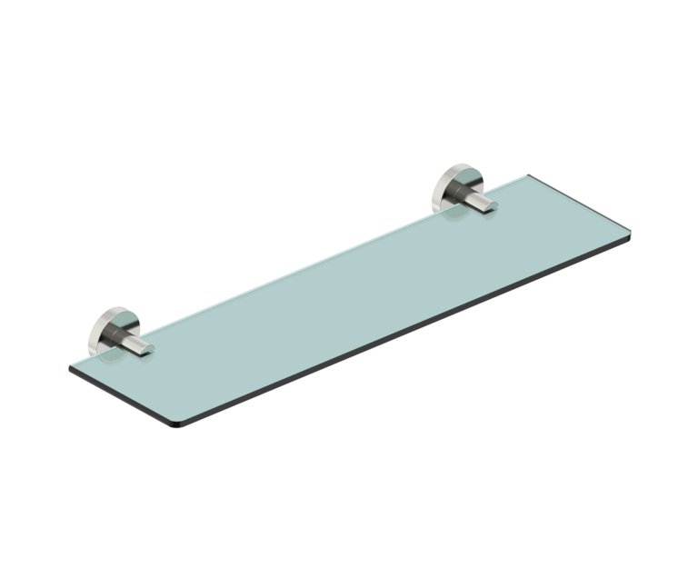 Kartners 365671-81 CIRCO Glass Shelf 20"- Brushed Nickel