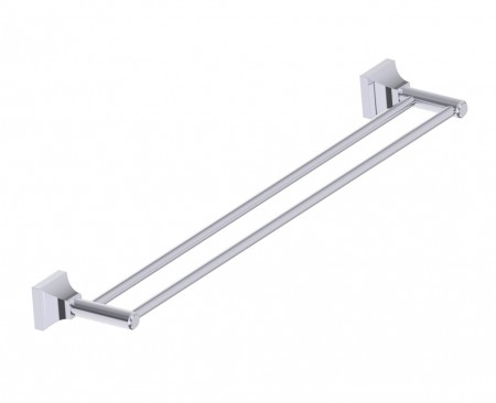Kartners 390242-81 GLASGOW Double Towel Bar 24" Brushed Nickel