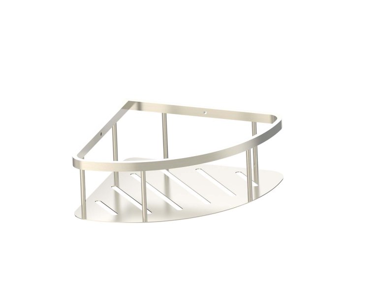 Kartners 828006F-81 Deep Corner Wire Basket 6"- Brushed Nickel