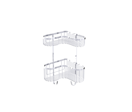 Kartners 828013-33 Double Wire Basket- Titanium 