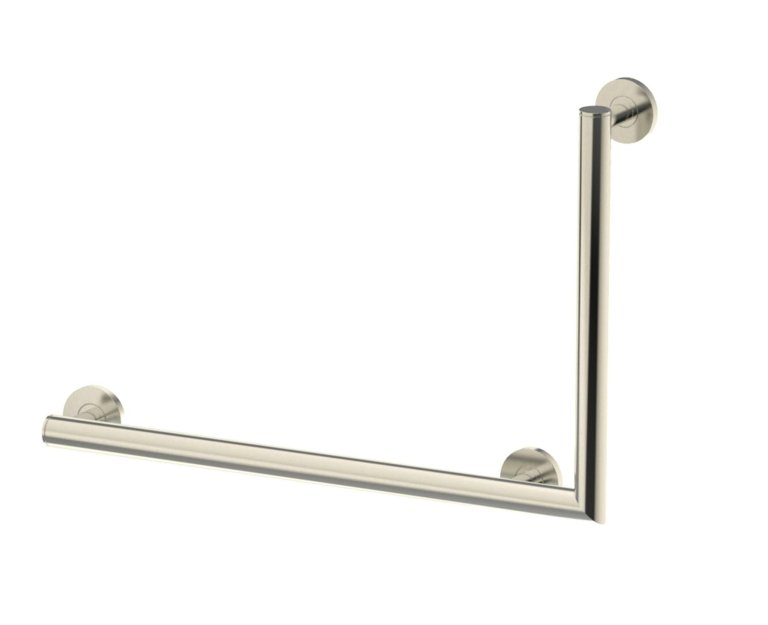 Kartners 8289101L-81 Angle Grab Bar L- Brushed Nickel