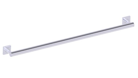 Kartners 8289436-35MM-33 Bath Grab Bar Round 36" SQ Rosette 35mm- Titanium 