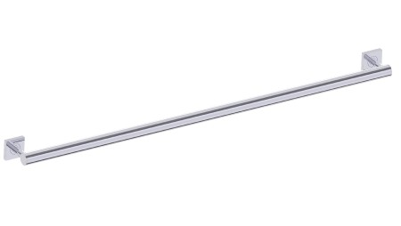 Kartners 8289442-81 Bath Grab Bar Round 42" SQ Rosette- Brushed Nickel