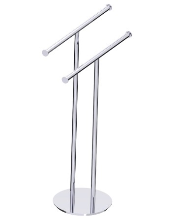 Kartners KFS-RD-CP-81 Double Rail, Round Center Post- Brushed Nickel