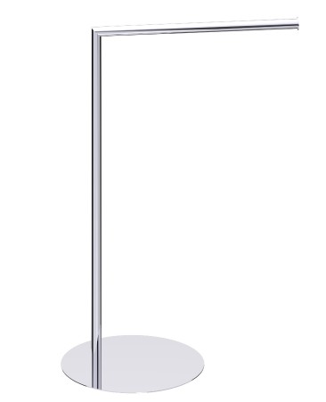 Kartners KFS-RD-STR-81 Single Towel Rail Round Brushed Nickel