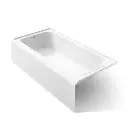 Kohler 25834-LA-0 Avec 72" x 36" Alcove Bath Left Drain White