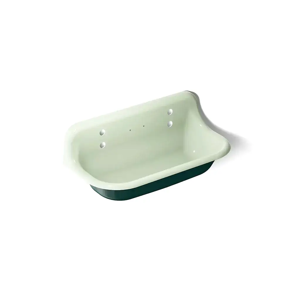 Kohler 3200-PAT-42 Brockway 36" Wall Mount Utility Sink Teal Exterior with Aspen Interior