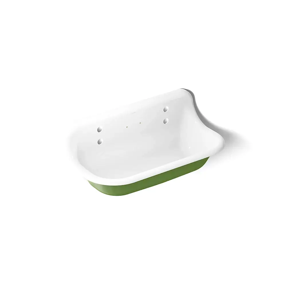 Kohler 3200-PFG-0 Brockway 36" Wall Mount Utility Sink Fresh Green Exterior with White Interior