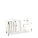 Kohler 32173-ASB-0 Spacity 60" Wall Hung Vanity Cabinet With Sinks White