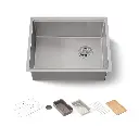 Kohler 33659-PC-NA Strive 23" Undermount Workstation Kitchen Sink Stainless Steel