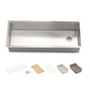 Kohler 33665-PC-NA Strive 44" Undermount Workstation Kitchen Sink Stainless Steel