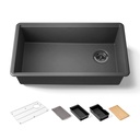Kohler 33710-PC-CM7 Billings 32-1/2" Single Bowl Workstation Sink Matte Graphite