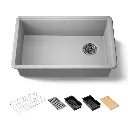 Kohler 33712-PC-CM4 Billings 29" Undermount Workstation Kitchen Sink Matte Grey