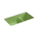Kohler 6625-34 Iron Tones 33" Undermount Double Bowl Kitchen Sink Fresh Green