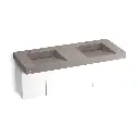 Kohler 81030-BPW-KCE Constellation 60" Wall Mount Basin Lavatory System Ash Concrete