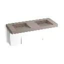 Kohler 81030-BPW-KCT Constellation 60" Wall Mount Basin Lavatory System Concrete