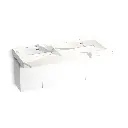 Kohler 81030-BPW-KEB Constellation 60" Wall Mount Basin Lavatory System Et Bianco Cal
