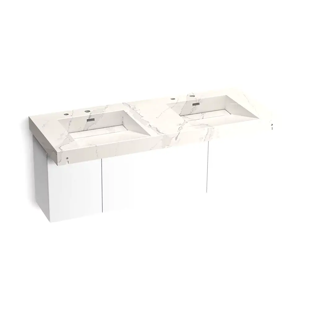 Kohler 81030-BPW-KEG Constellation 60" Wall Mount Basin Lavatory System Et Cal Gold